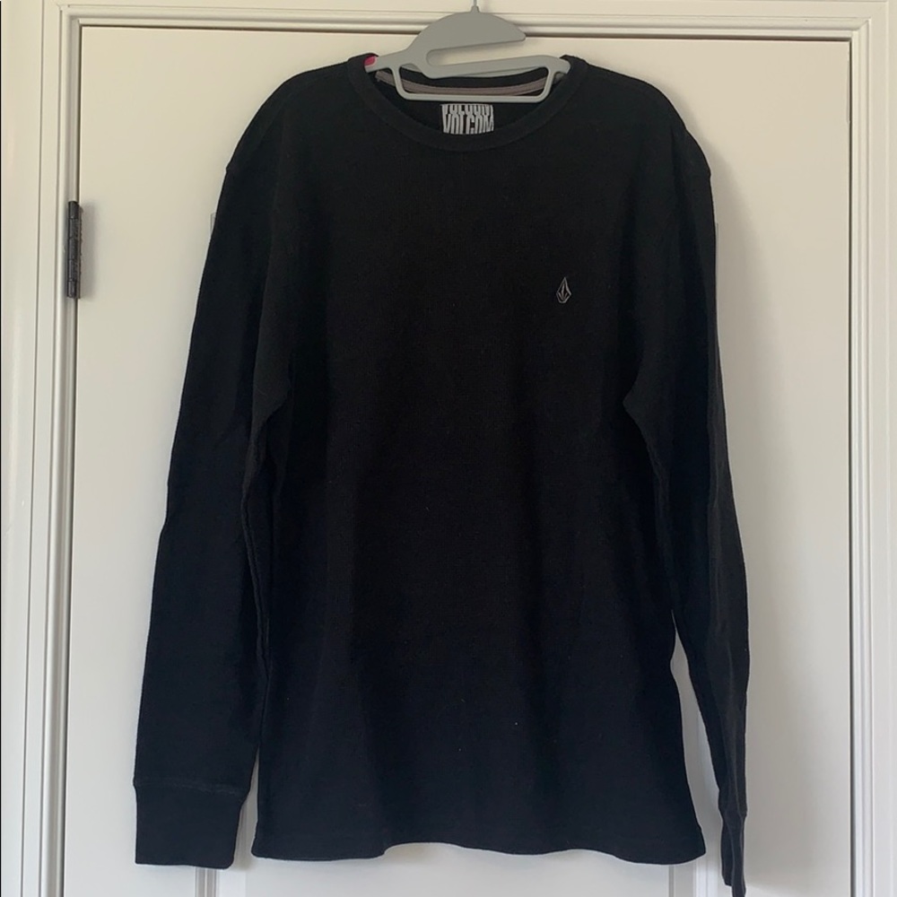 Volcom Long Sleeve Thermal, Black, Size XL